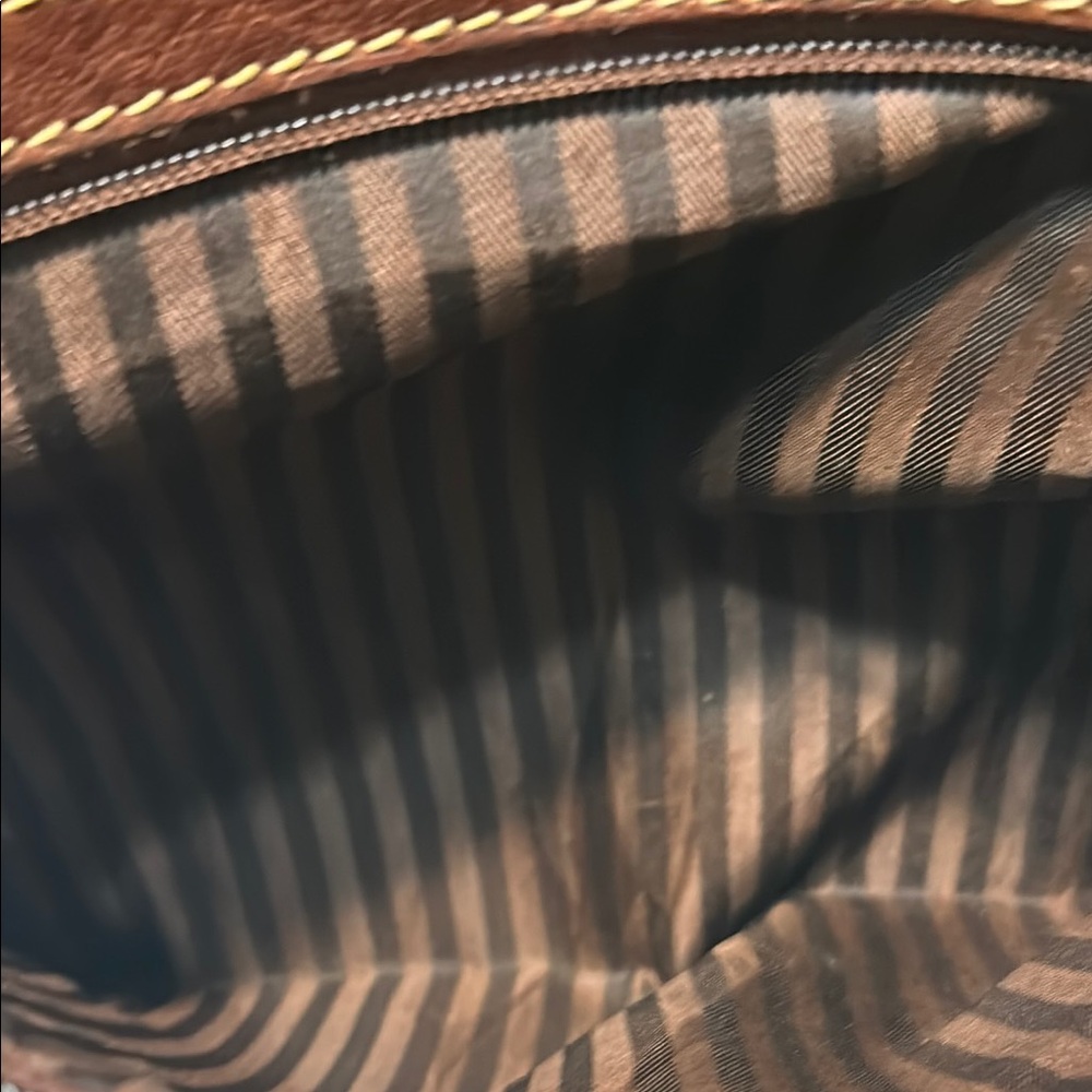 Jack George Voyager Brown Leather Men's Crossbody Bag - Picture 9 of 12